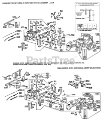 Briggs & Stratton 80232-0708-XX - Briggs & Stratton Horizontal Engine (2) Side Pull Carburetors