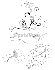 Gravely 987104 (GT 600) - Gravely 60" Garden Tractor, 22hp Kohler (SN: 000101 & Above)