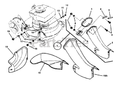 Snapper P 217018BV (85699) - Snapper 21" Walk-Behind Mower, 7hp SIDE CHUTE ADAPTER