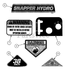 Snapper 381450HBVE (84270) - Snapper 38" Rear-Engine Riding Mower, 14hp