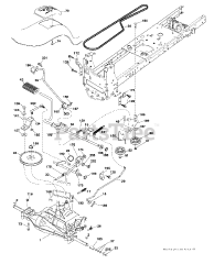 Poulan PO 14538 LT (960480071-00) - Poulan Lawn Tractor (2013-11)
