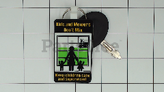 MTD 625-05002 Ignition Key, Black - image 1