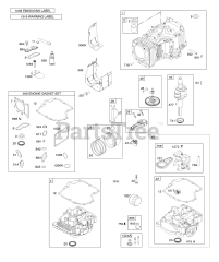 Briggs & Stratton 31P777-0367-E2 - Briggs & Stratton Vertical Engine Camshaft, Crankshaft, Counterweight, Cylinder, Engine Sump, Gasket Set - Engine, Operator's Manual, Piston, Rings, Connecting Rod,