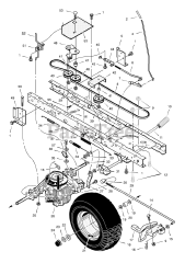 Murray 425604x18A - Murray 42" Lawn Tractor (2003) Drive Assembly