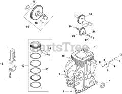Kohler CH15-44504 - Kohler Command PRO Single Engine, Basic Version, 15hp, 11.2kW Crankcase 2-27-51