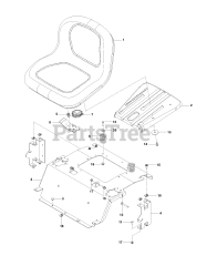 Husqvarna RZ 4222 F (966659401-03) - Husqvarna 42" Zero-Turn Mower (2013-05) SEAT