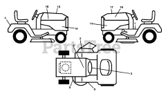Husqvarna YTH 23K48 (960450036-00) - Husqvarna 48" Yard Tractor (2011-08) DECALS