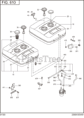 Subaru Robin DY300D12380 (DY30) - Subaru Robin Engine, Diesel 610 Fuel &amp; Lubricant