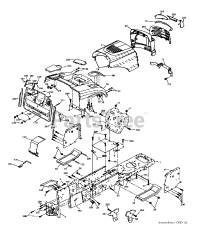 Electrolux/AYP P 12597 HRB (960610325-00) - Electrolux/AYP Lawn Tractor (2010-09)