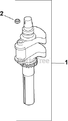 Kohler CH13-22516 - Kohler Command PRO Single Engine, Made for Brauchle, 13hp, 9.7kW Crankshaft 1-27-4