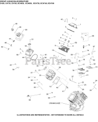 Kohler ECH749-3151 - Kohler Command PRO EFI Engine, Basic Version, 26.5hp, 19.8kW 04 CylinderHead/Breather