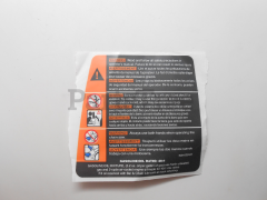 RedMax 530059107 Decal Warning