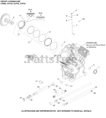 Kohler CH742-3000 - Kohler Command PRO Engine, Basic Version, 25hp, 747cc 02 CrankCase
