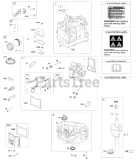 Briggs & Stratton 100802-0124-H8 - Briggs & Stratton Vertical Engine