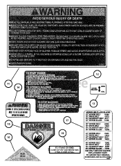 Snapper YZ 16335 BVE (84946) - Snapper Scrambler 33" Zero-Turn Mower, 16hp DECALS (Part 2)