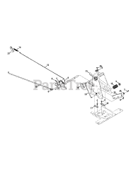 Murray 13B326JC758 - Murray Lawn Tractor (2014) Pedal Controls