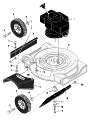 Murray 20101A - Murray 20" Walk-Behind Mower (1997) Mower Housing Assembly