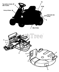 Simplicity 1692172 - Simplicity 30" Mower Deck Decals-Massey Ferguson