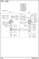 Subaru Robin EY203D60080 (EY20-3) - Subaru Robin Engine 640 Carburetor
