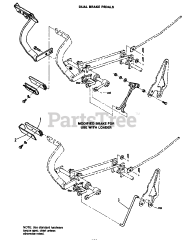 Simplicity 1691309 - Simplicity Front Loader Pedal Group (Used with 20HP)