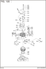 Subaru Robin DY410DD8050 (DY41) - Subaru Robin Engine, Diesel 120 Crankcase