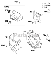 Briggs & Stratton 13A132-0021-F1 - Briggs & Stratton Horizontal Engine