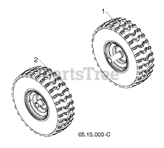 Poulan Pro PR 241 (961920092-00) - Poulan Pro Snow Thrower (2015-06) WHEELS TIRES