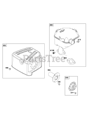 Briggs & Stratton 19L237-0004-H5 - Briggs & Stratton Horizontal Engine Exhaust Group