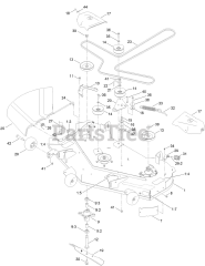 Toro 77502 - Toro 50" TimeCutter MyRide Zero-Turn Mower (SN: 417162420 - 417399999) 50in Deck and Decal Assembly