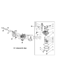 Troy-Bilt 170-TU - Troy-Bilt Engine 170-TU Carburetor