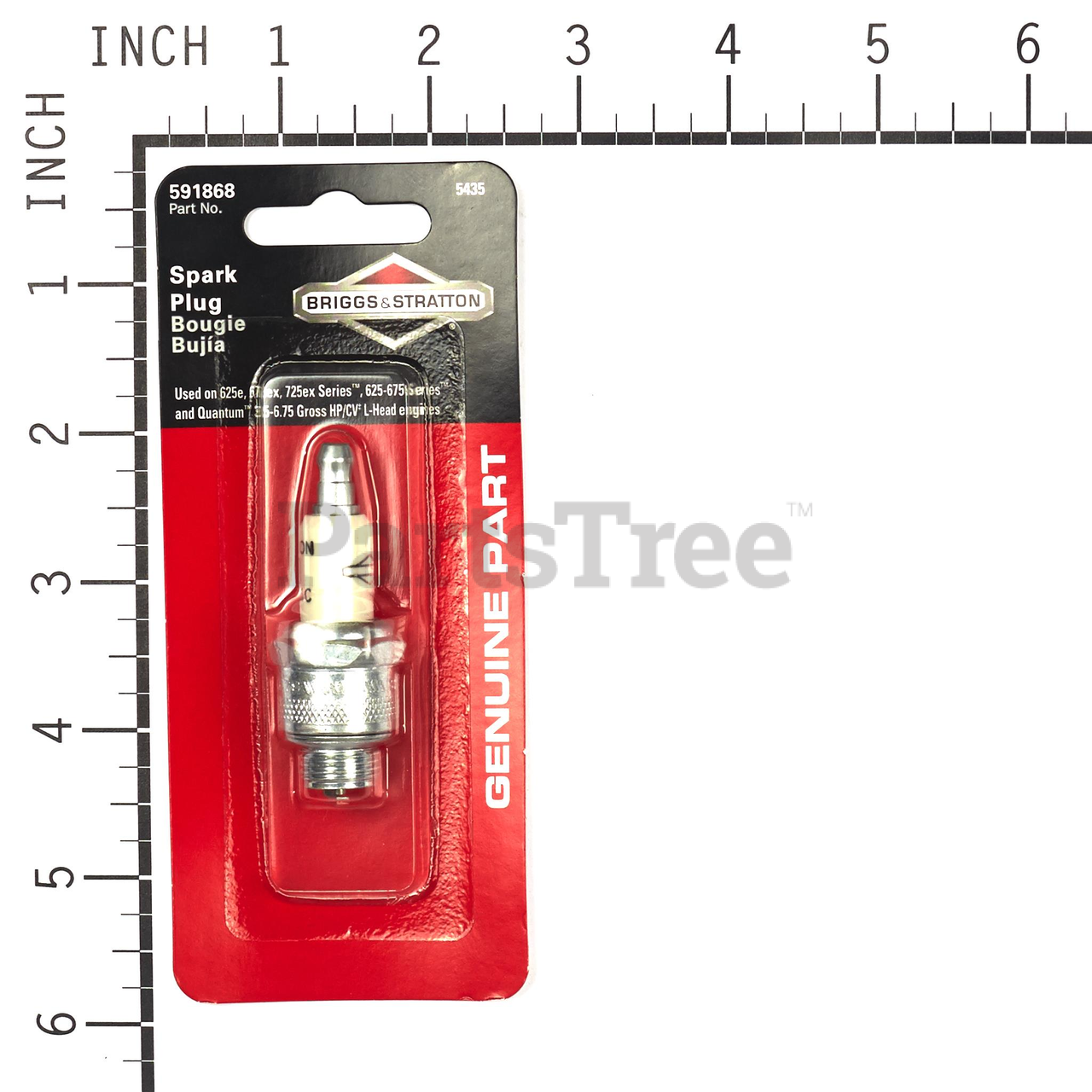 Briggs & Stratton Repair Part 492167 Spark Plug, RJ19LM PartsTree