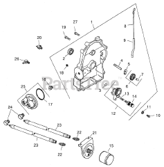Toro 74187 (Z 350) - Toro 48" Z Master Zero-Turn Mower with Bagger (SN: 200000001 - 200000500) (2000) OIL PAN/LUBRICATION (KOHLER CH20S PS64644)