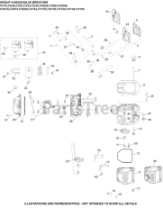 Kohler CV750-3005 - Kohler Command PRO Engine, Basic Version, 27hp, 20.1kW 04 CylinderHead/Breather