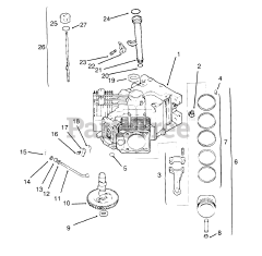 Toro 72062 (264-6) - Toro Yard Tractor (SN: 059000001 - 059000227) (1995) Crankcase (kohler Engine Cv14s-Ps1472) 2