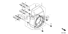 Honda GC135 QHA1 (GCAJ) - Honda Engine, Made in Japan (SN: GCAJ-1000001 - GCAJ-9999999) FAN COVER