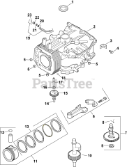 Kohler CV15-41501 - Kohler Command PRO Engine, Basic Version, 15hp, 11.2kW Crankcase 2-27-64