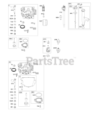 Briggs & Stratton 44S677-0022-B1 - Briggs & Stratton Vertical Engine Engine Sump, Oil Pump, Dipstick/Tube Assembly