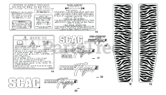 Scag STTII-61V-26CH-EFI - Scag Turf Tiger II 61" Zero-Turn Mower, 26hp Kohler (SN: P1700001 - P1799999) REPLACEMENT DECALS AND INFORMATION PLATES 2