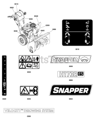 Snapper H 1732ES (1696926-00) - Snapper 32" Snow Thrower, 16.5hp
