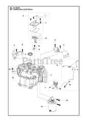 Husqvarna 531262201 - Husqvarna Engine (2022-01) CRANKCASE &amp; ELECTRICAL