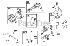 Briggs & Stratton 135702-0102-01 - Briggs & Stratton Vertical Engine Piston Grp, Crankshaft