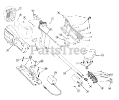 Ryobi 155 VP (41AE55VC034) - Ryobi String Trimmer, Electric Battery Housing Parts