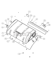 Cub Cadet 59A30044 (59A30044150) - Cub Cadet Power Assist Triple Bagger att A1139 Top Assembly