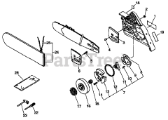 Echo CS-8002 - Echo Chainsaw (SN: 36001406 - 36999999)