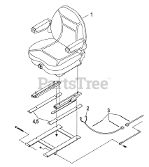 Exmark LZ22KC523 - Exmark 52" Lazer Z Zero-Turn Mower, 22hp Kohler (SN: 190000 - 219999) (1999) Suspension Seat Kit