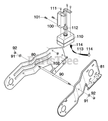 Murray 620301x85NC - Murray 20" Snow Thrower (2004) Frame Components