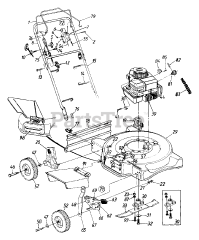MTD 126-264B302 - MTD Walk-Behind Mower (1996) (Builder's Square)