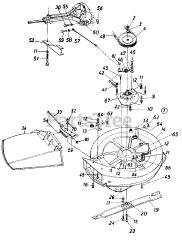 MTD 131-543-000 - MTD Mower Deck, Rev B (1991)