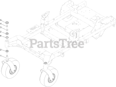 Toro 77285 (2000) - Toro 60" Z Master Zero-Turn Mower (SN: 418100000 - 999999999) Front Caster Wheel Assembly