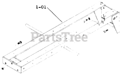 Toro 1-0145 (B-80) - Toro Lawn Tractor (1974) 1.000 Frame Assembly (plate 1.1)